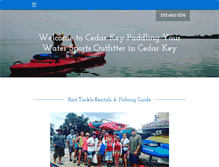 Tablet Screenshot of cedarkeypaddling.com